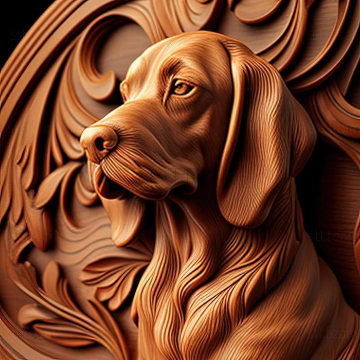 3D модель Геллефоршунд собака (STL)